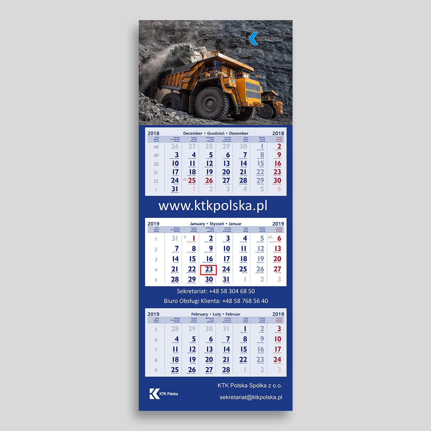 kalendarz trojdzielny mockup kalendarz trojdzielny mockup